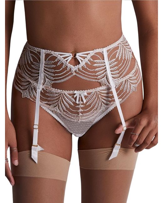 Aubade Brown Hypnolove Suspender Belt