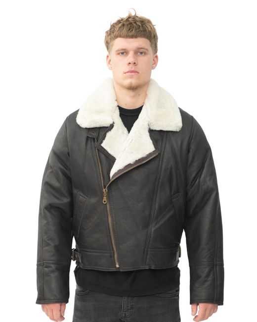 Infinity Leather Gray Sheepskin Ww2 Bomber Jacket-Tucson for men