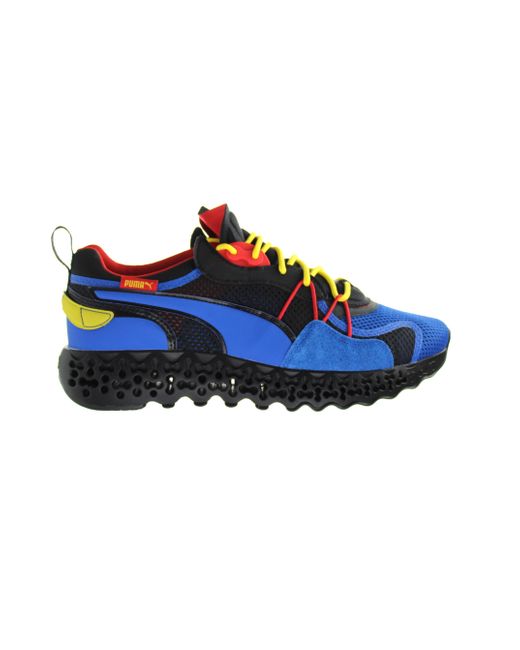 PUMA Blue Calibrate Restored Lace Up Trainers for men