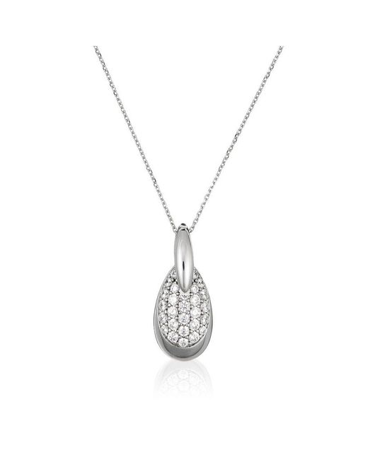 Orphelia Metallic 925 Sterling Chain With Pendant