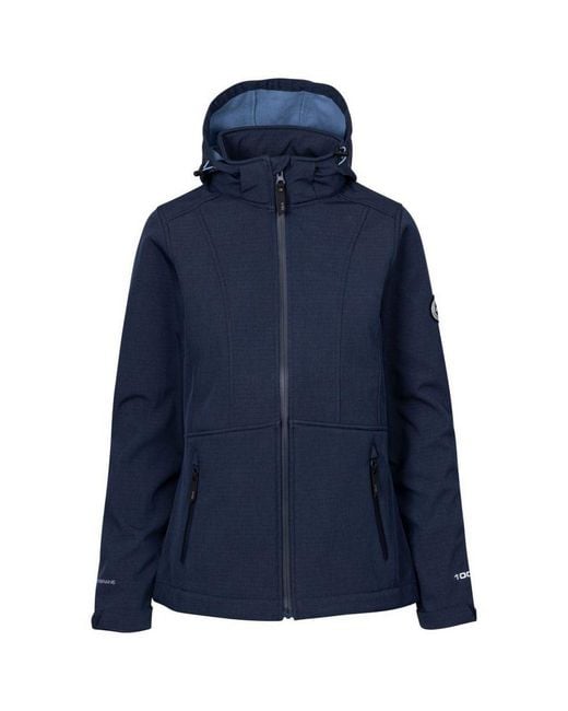 DLX Blue Ladies Christine Dlx Soft Shell Jacket Marl)