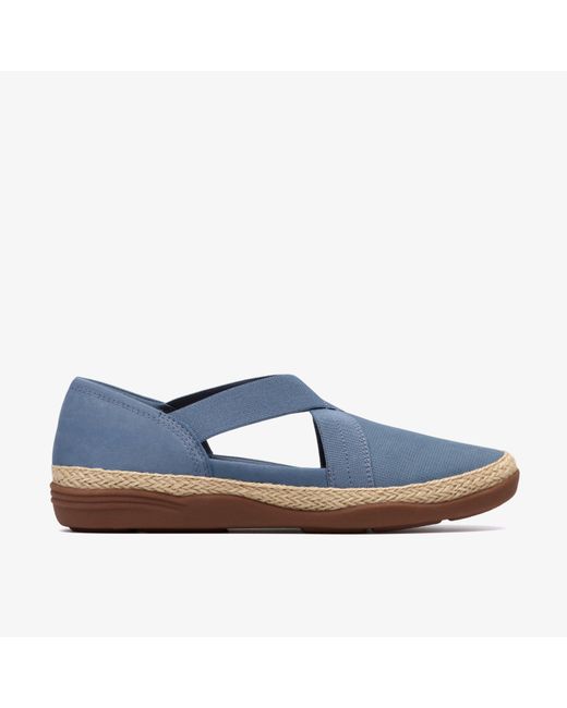 Clarks Blue Elaina Dusk Denim Nbk Shoes