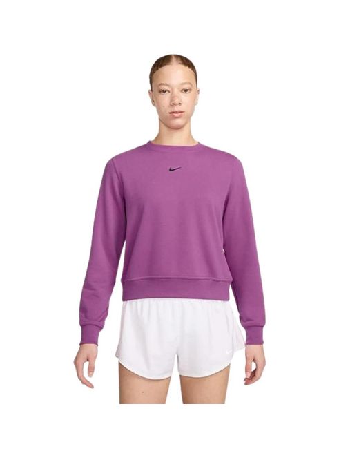 Nike Purple Small Swoosh Logo Fuschia Sweatshirt