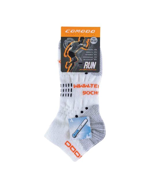 Comodo Gray 1 Pack Coolmax Thin Ultralight Trainer Running Socks for men