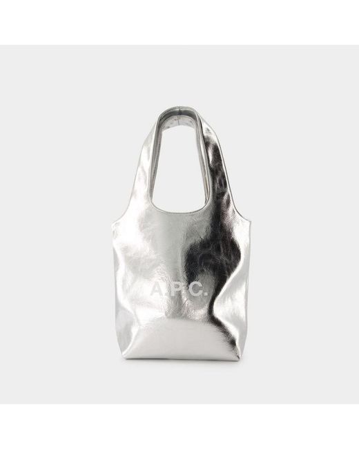 A.P.C. White Ninon Small Tote Bag - - Synthetic