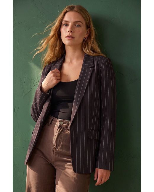 Roman Green Mini Pinstripe Jacket