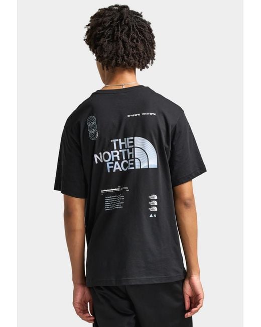 The North Face Black M Graphic Relaxed Ss Tee for men