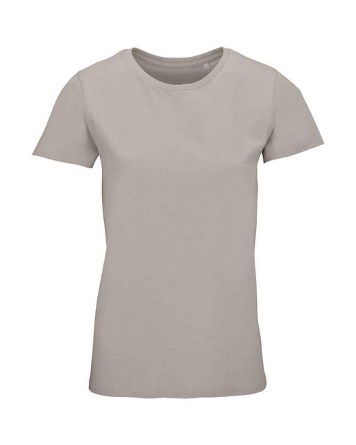 Sol's Gray Ladies Crusader Organic T-Shirt (Rope)