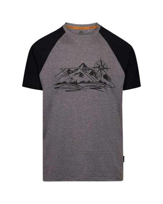Trespass Gray Fullmer Mountain T-Shirt Marl) for men