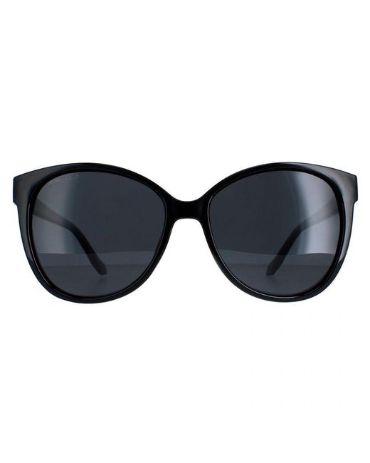 Montana Black Cat Eye Shiny Smoke Polarized Mp74
