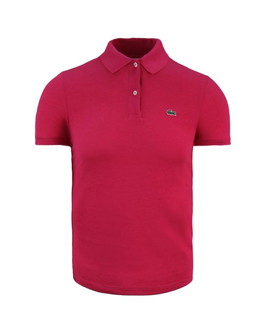 Lacoste Red Classic Fit Polo Shirt Cotton