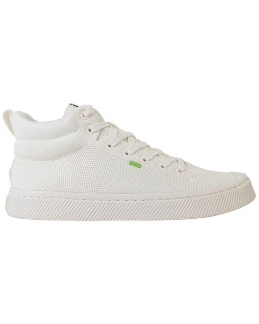 CARIUMA White Ibi High Knit Off Plimsolls