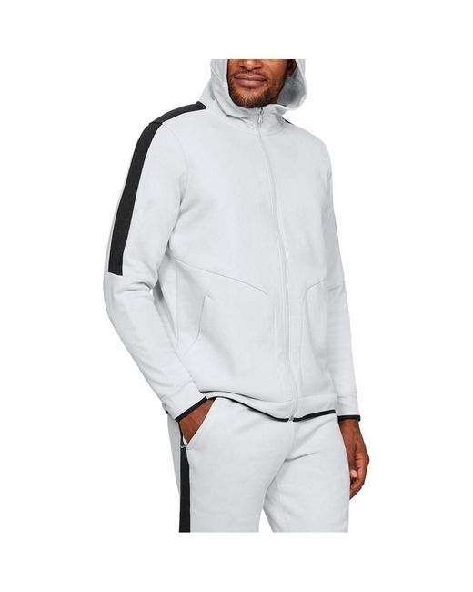 Under Armour White Recover Fleece Hoodie for men