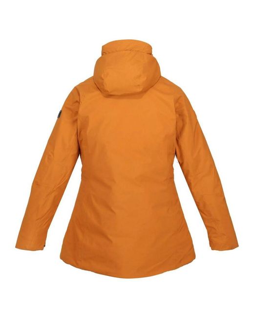 Regatta Orange Ladies Sanda Ii Waterproof Jacket (Copper Almond)