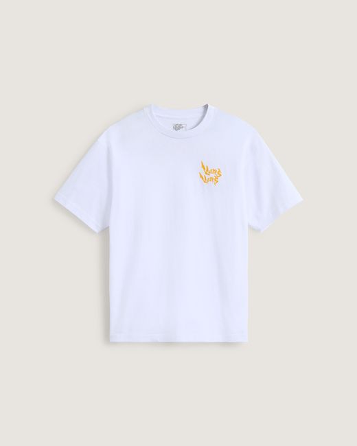 Vans White Heavy Thinker Loose Fit Short Sleeve T-Shirt for men