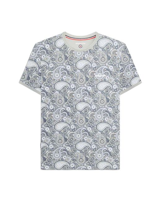 Lambretta Ss25 Paisley T-shirt (woestijn Salie) in het Gray voor heren