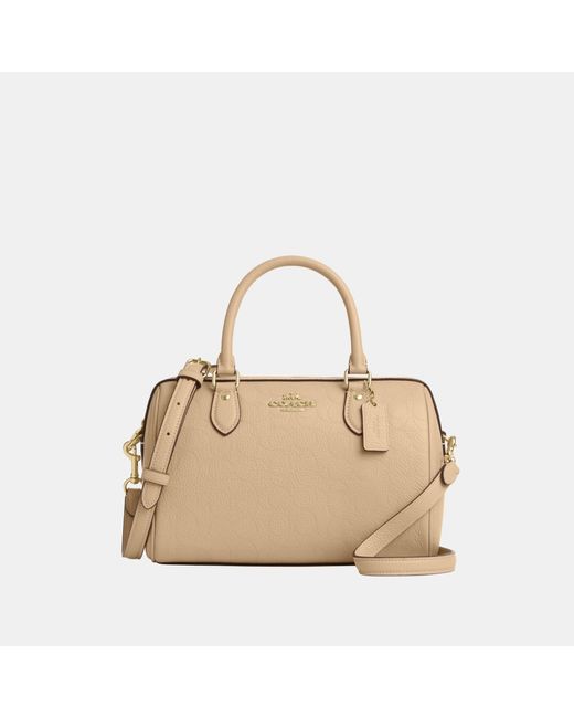 COACH Natural Rowan Satchel