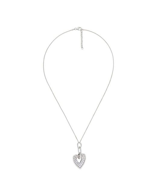 Orphelia Metallic 925 Sterling Chain With Pendant