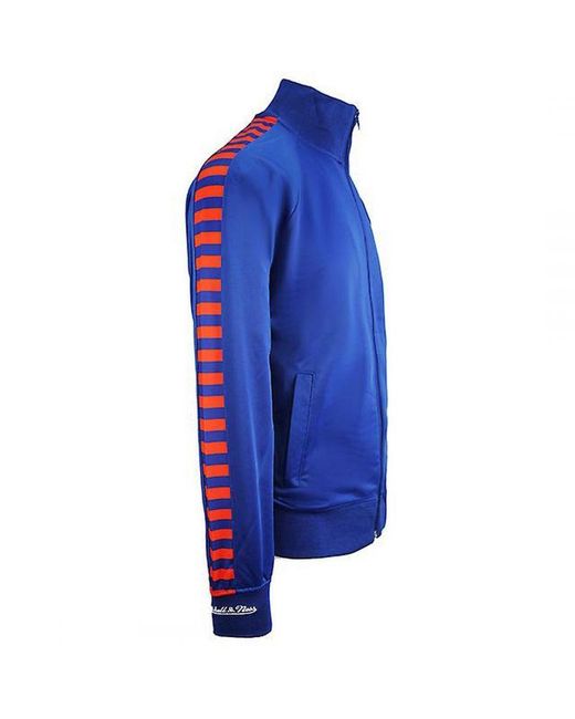Mitchell & Ness Blue New York Knicks Track Jacket for men
