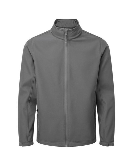 PREMIER Gray Windchecker Soft Shell Jacket (Dark) for men