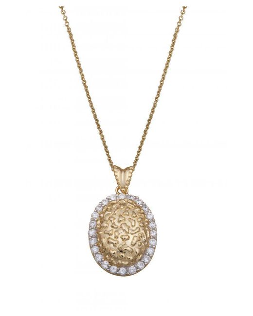 Orphelia Metallic 925 Sterling Chain With Pendant