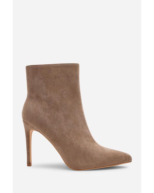 Where's That From Brown Wheres 'Kira' Suede Pointed Toe Stiletto Ankle Boots