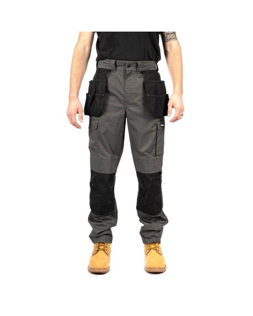 Caterpillar Black Nexus Holster Stretch Pocket Cotton Outdoor Trousers for men