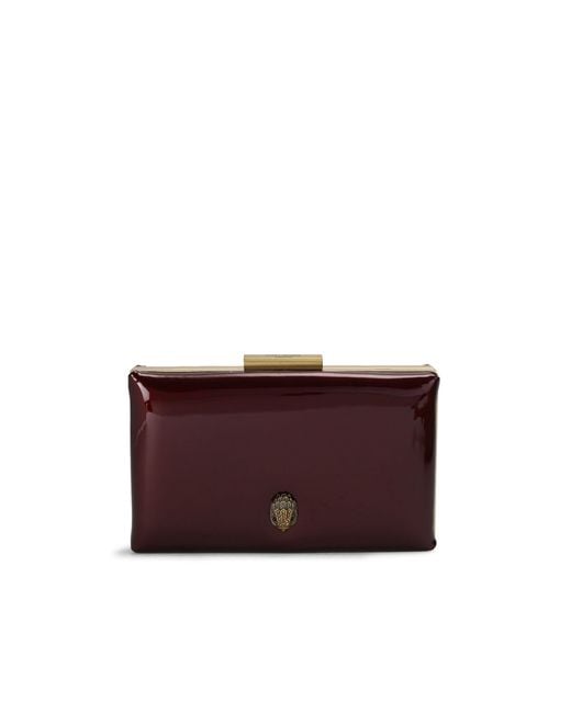 Kurt Geiger Purple Box Clutch Bag
