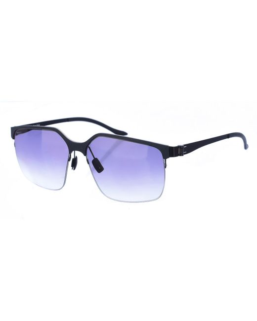 Mercedes-benz Blue Rectangular Shaped Acetate Sunglasses M1037 for men