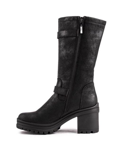 V.Gan Black Vegan Chaga Biker Boots