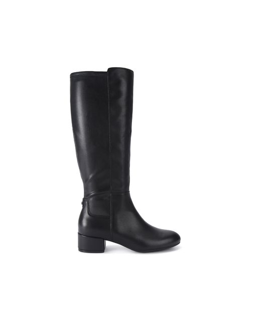 Carvela Kurt Geiger Black Leather Gaia Knee Boots