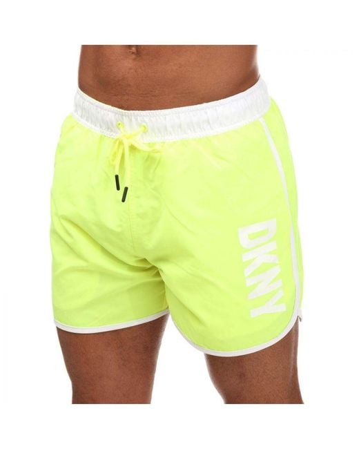 DKNY Yellow Aruba Swim Short for men
