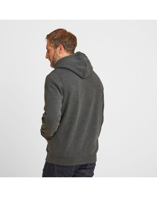 TOG24 Gray Alden Hoodie Dark Marl Cotton for men