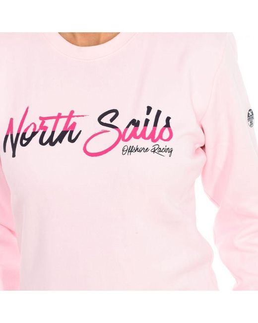 North Sails Pink Long-Sleeved Crew-Neck Sweatshirt 9024250