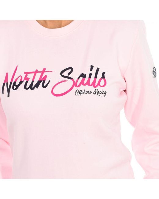 North Sails Pink Long-Sleeved Crew-Neck Sweatshirt 9024250