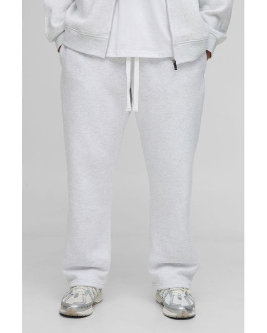 BoohooMAN Gray Basic Oversized Drop Crotch Jogger for men