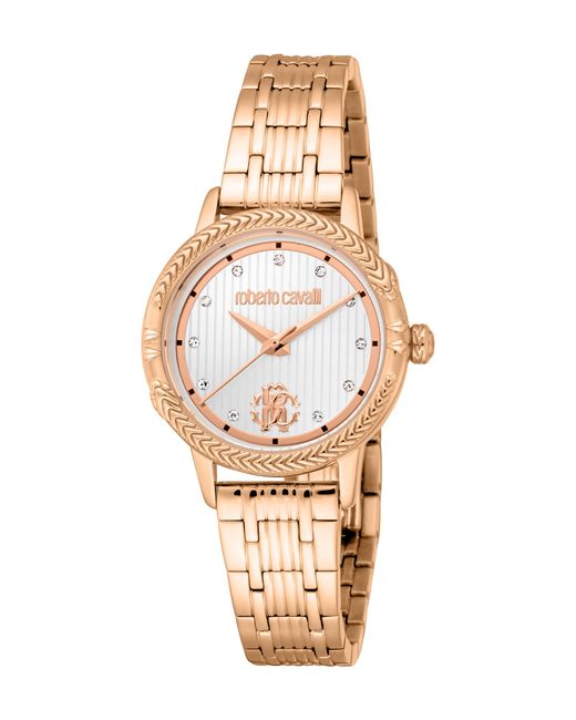 Roberto Cavalli Natural Stainless Steel Color Watch