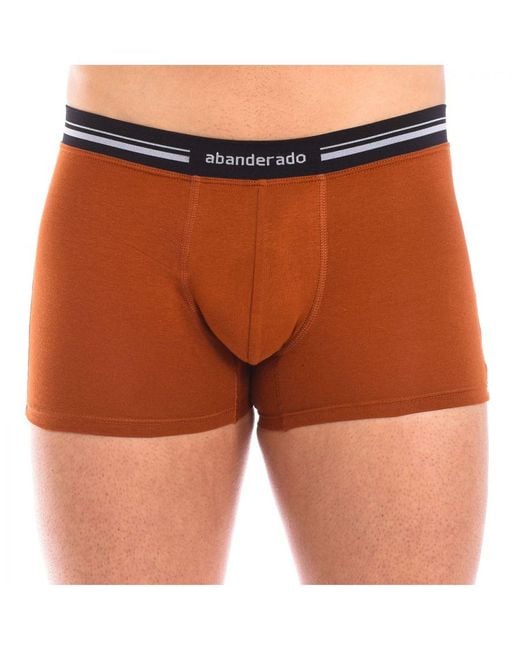 Abanderado Brown Stretch Cotton Boxer With Extra Soft Waistband, Model A077I For Maximum Daily Comfort for men