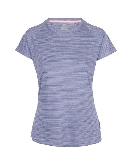Trespass Blue Ladies Vickland Tp75 Active T-Shirt (Denim Marl)