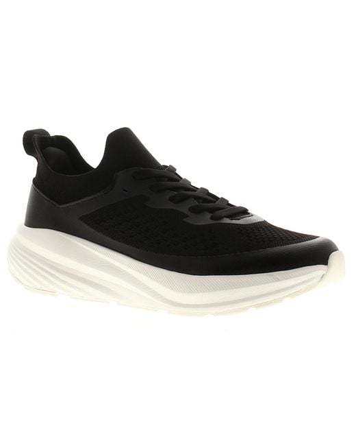 Surge Black Running Trainers Memory Foam Amren Lace Up