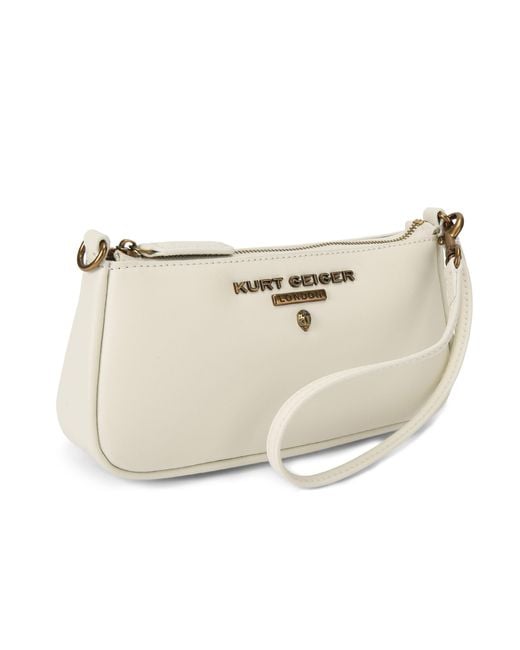 Kurt Geiger Natural Leather Highgate Sm Wristlet Bag