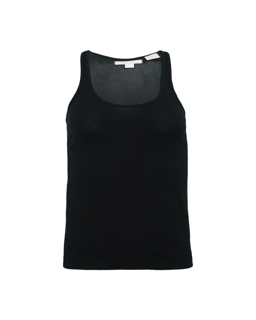 Timberland Black Tank Silk Insert Top Vest A0081 001 Textile