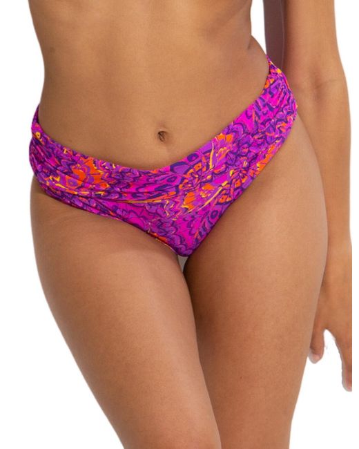 Pour Moi Pink 29602 Bermuda Fold Over Bikini Briefs