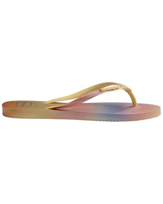 Havaianas Brown Hav. Slim Gradient Sunset Ballet Ro Flip Flops