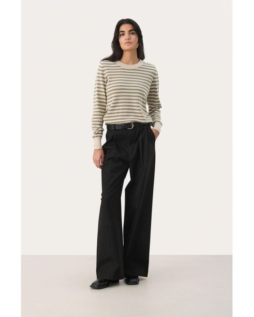 Part Two Pullover Relaxed Fit in het Natural