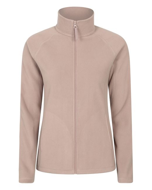 Mountain Warehouse Pink 'Raso' Fleece Jacket Full Zip Soft Touch Warm Outdoors Layer Breathable Gilet