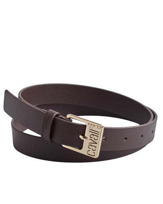Roberto Cavalli Brown Belt With Square Buckle Ccbt00272