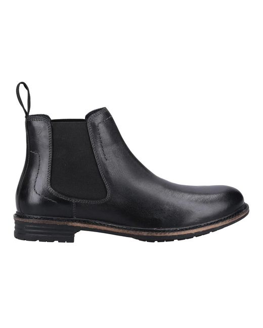 Hush Puppies Justin Leren Chelsea Laarzen (zwart) in het Black voor heren