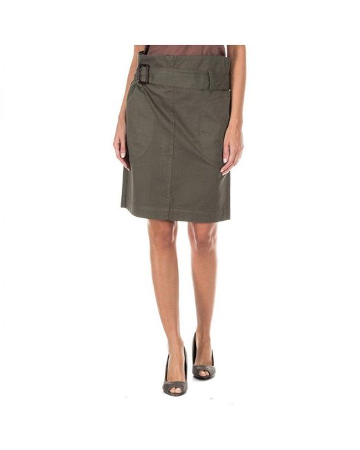 Armand Basi Green Pencil Skirt With Back Opening Btm0187