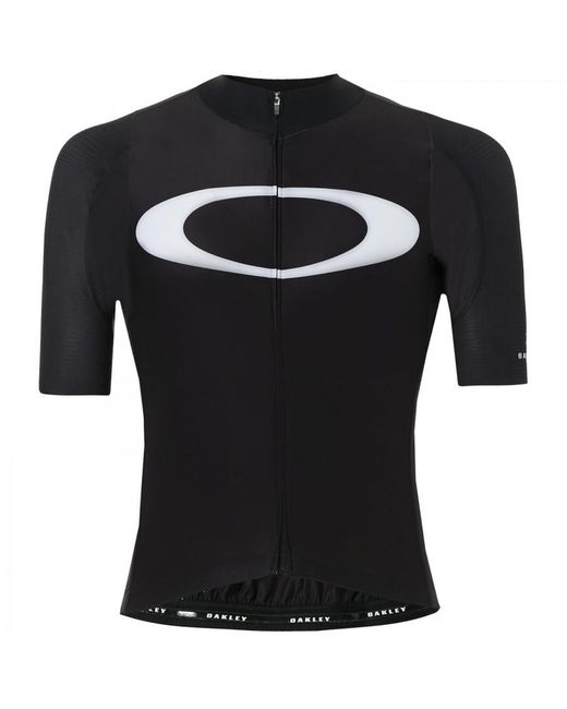 Oakley Black Premium Branded Zip Up Cycling Road Jersey 434143 02E Nylon for men